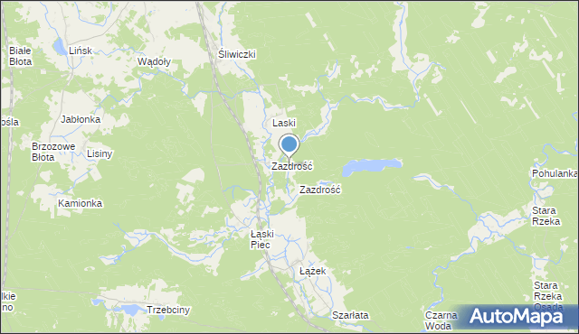 mapa Sarnia Góra, Sarnia Góra gmina Osie na mapie Targeo